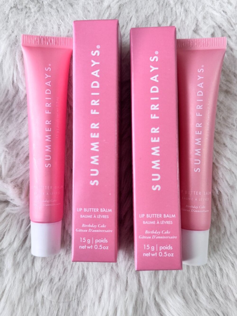 2pack/ Pink Sugar /Summer Fridays Lip Butter Balm Conditioning Lip Mask New box